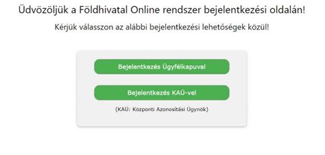 Földhivatal Online belépés 